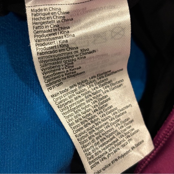 PEARL iZUMi Women's Sugar Cycling 3/4 Tight, Black/Purple Wine Padded Large - Picture 8 of 15